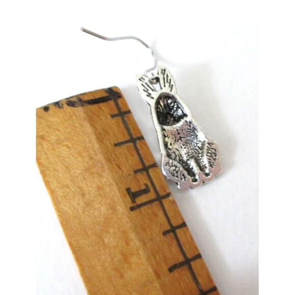 New Bunny Rabbit Earrings Stainless Ear Wires - Nature Jewelry - Gift Boxed - Picture 4 of 4